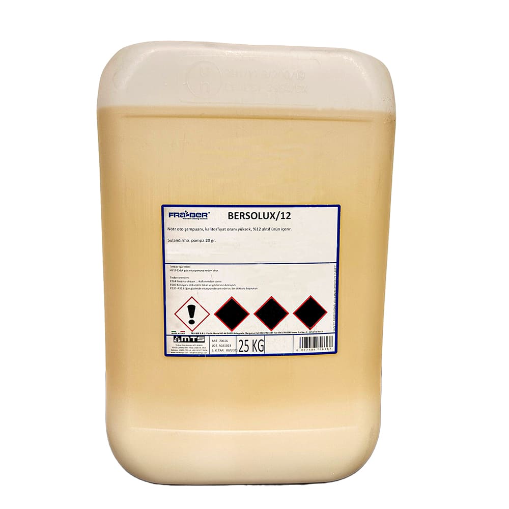 FRA-BER Bersolux Cilalı Köpüklü Manuel Araç Yıkama Şampuanı (1:120 Konsantre) - 25 kg