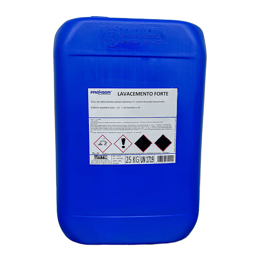 FRA-BER Lava Cemento Forte Harç Ve Çimento Temizleyici (1:5 Konsantre) - 25 kg