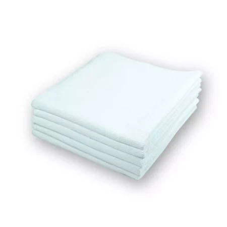 KLIN Zero Finish HD Mikrofiber Lazer Kesim Çok Amaçlı Silme Bez 5'li Paket (Beyaz) - 40x40cm