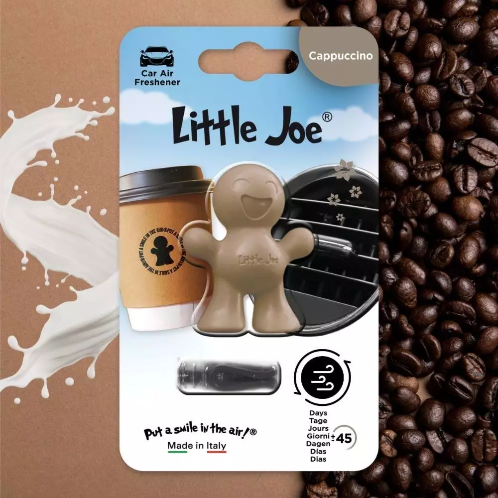 Little Joe Kapuçino Kahve Araç Kokusu (Cappucino) -45 Gün -Oto Kokusu Kalıcı Klima Parfüm