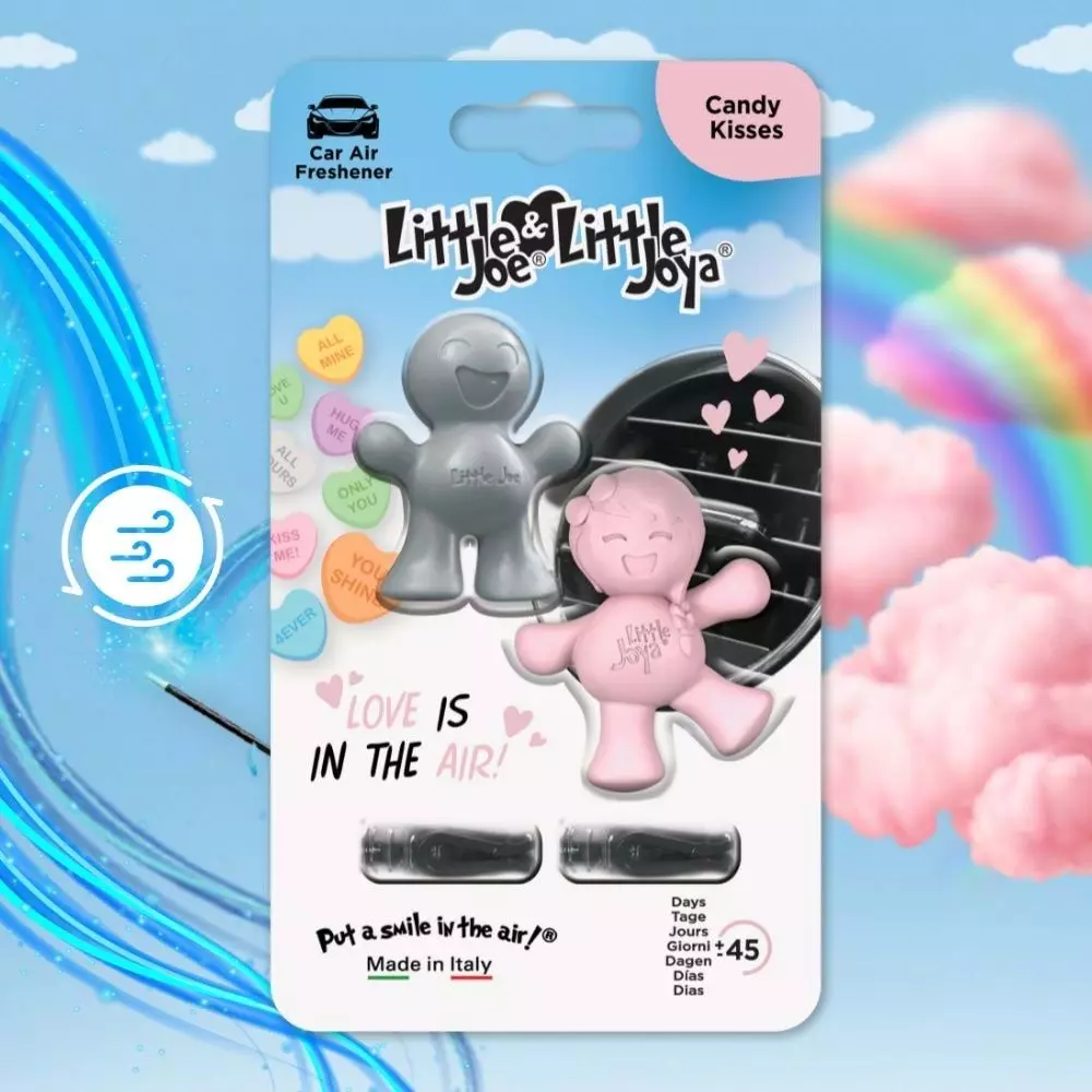 Little Joe Aşk Serisi 2li Paket Şekerli Meyve Araç Kokusu (Candy Kisses) -45 Gün -Oto Kokusu Parfüm