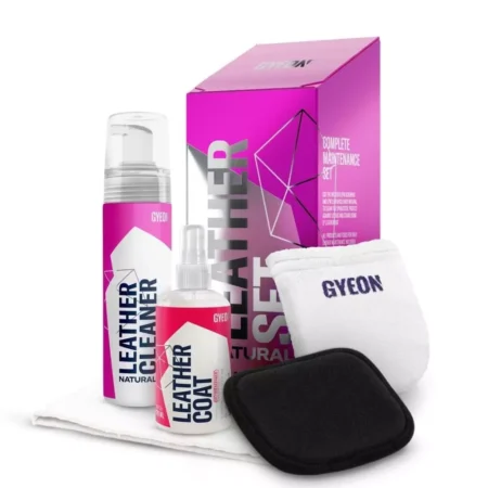 GYEON QM LeatherSet Natural Modern Deri Günlük Hafif Temizlik ve Bakım Seti (5 Parça) - 200 ml