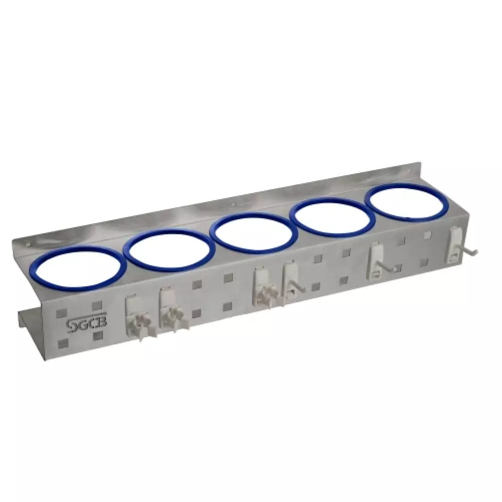 SGCB Çok İşlevli Pasta Cila ve Fırça Duvar Standı Paslanmaz Çelik (5 Gözlü Askılı) –Araç Tutucu