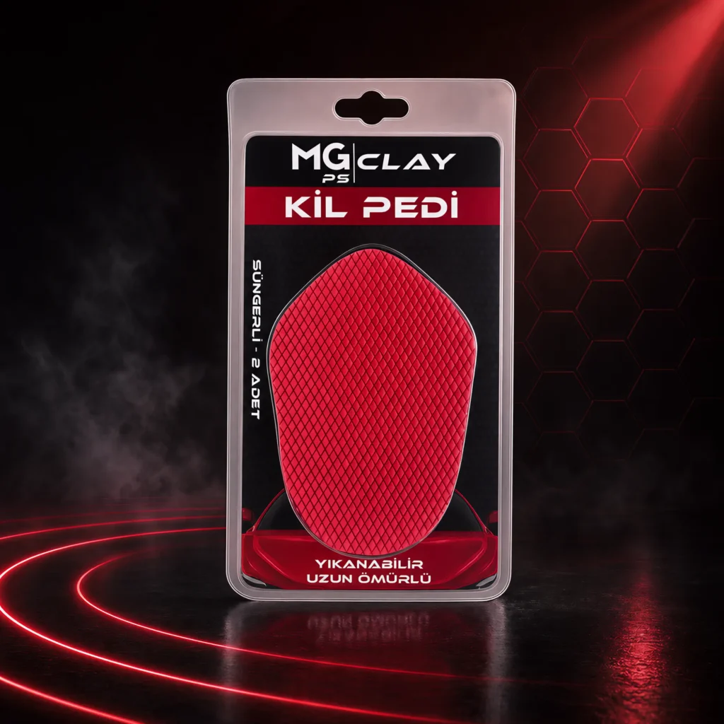 MG PS Yedek Cırtlı El Kil Pedi  (2 Adet) 12×8 cm – Aplikatör Clay Pad Sponge Block
