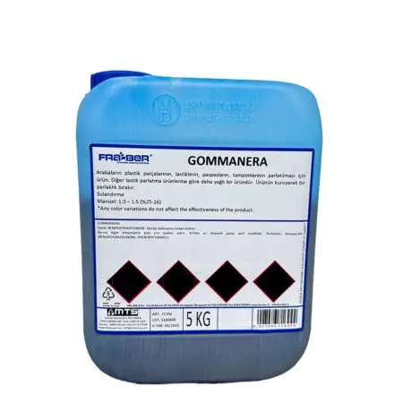 FRA-BER Gommanera Blue Lastik Parlatıcı (1:3-5 Konsantre) - 5 kg