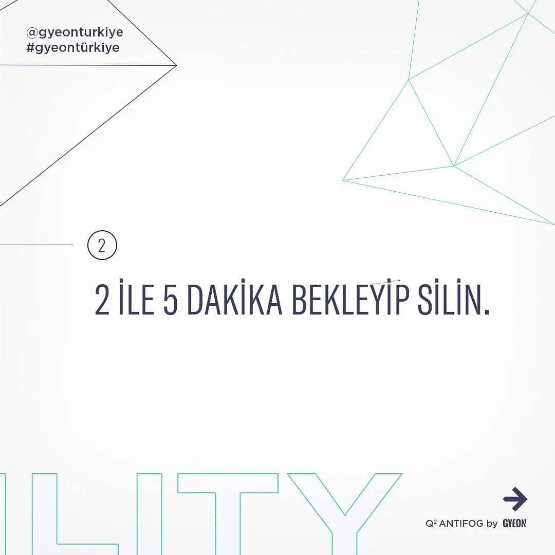 GYEON Q AntiFog Cam Buğu Önleyici Kaplama Seti - 120 ml - Image 7