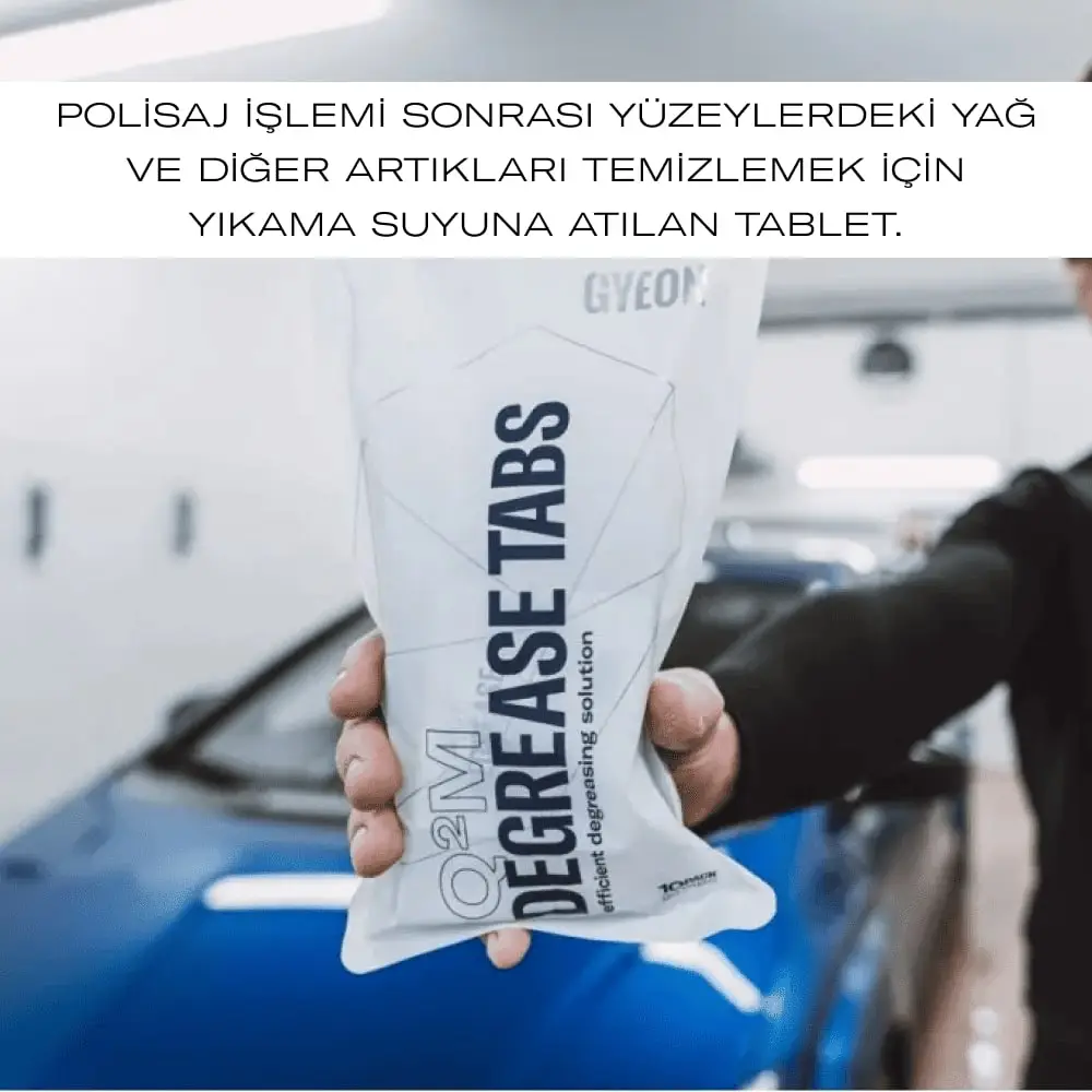 GYEON QM Degrease Tabs Araç Yüzey Temizleyici Cila Yağ Çözücü Tablet - 10lu Paket - Image 2