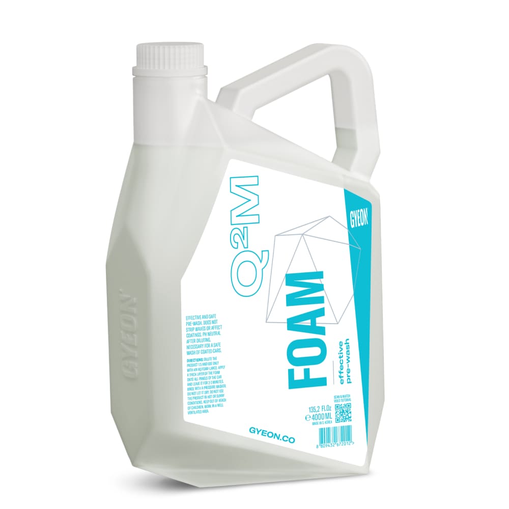 GYEON QM Foam Araç Ön Yıkama Şampuanı Konsantre - 4000 ml - Yoğun Köpüklü Prewash Snow Foam
