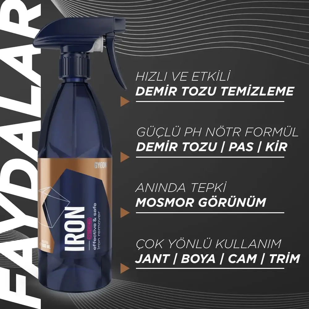 GYEON QM Iron REDEFINED Demir Tozu, Balata Tozu Temizleyici Ve Pas Sökücü PH Nötr - 4000 ml - Image 2