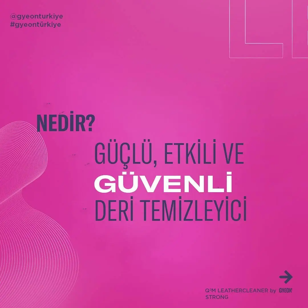 GYEON QM Leather Cleaner Natural Modern Napa Yarı Anilin Derilere Özel Temizleyici - 1000 ml - Image 3