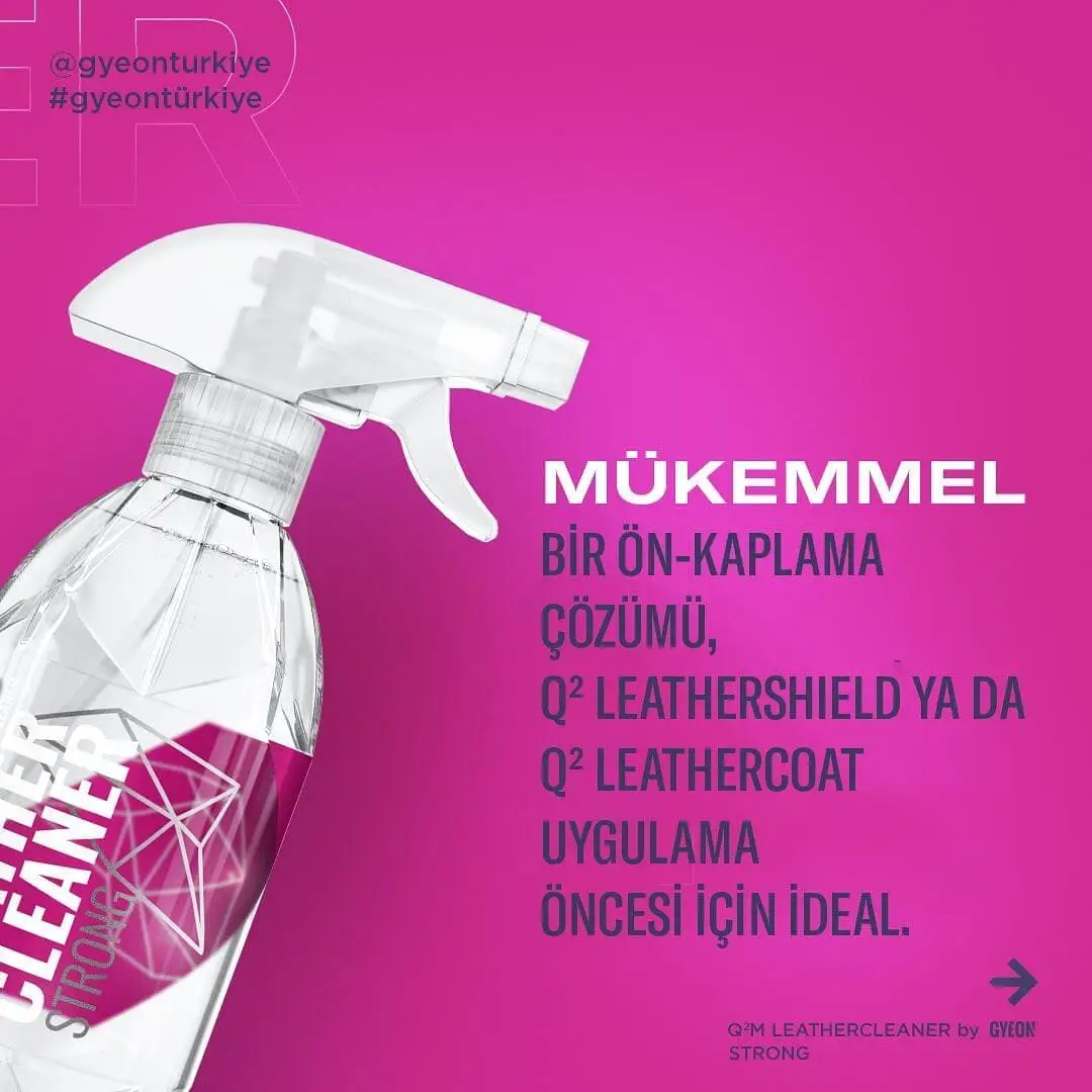GYEON QM Leather Cleaner Natural Modern Napa Yarı Anilin Derilere Özel Temizleyici - 1000 ml - Image 5