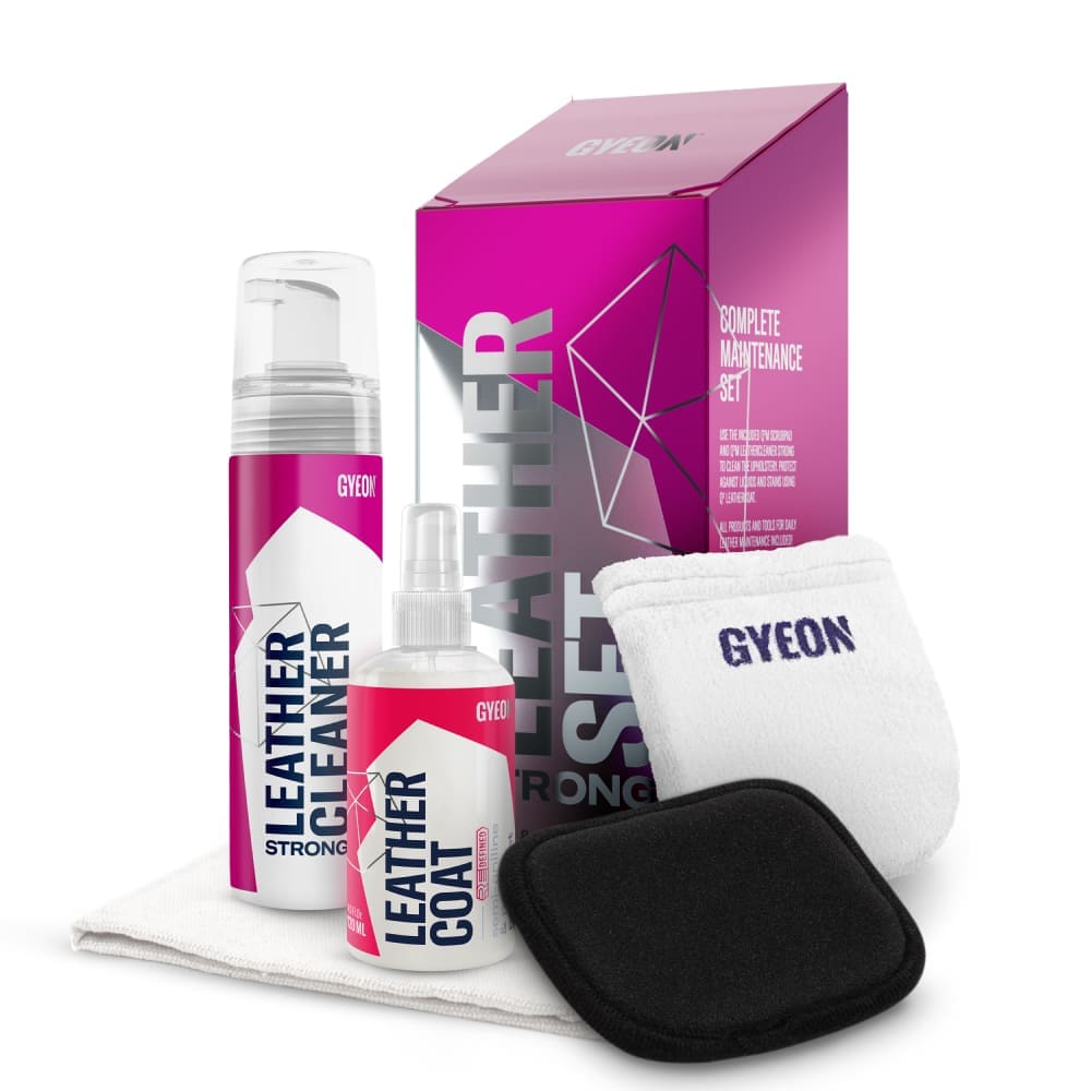GYEON QM LeatherSet Strong Güçlü Deri Temizlik ve Bakım Seti (5 Parça) - 200 ml