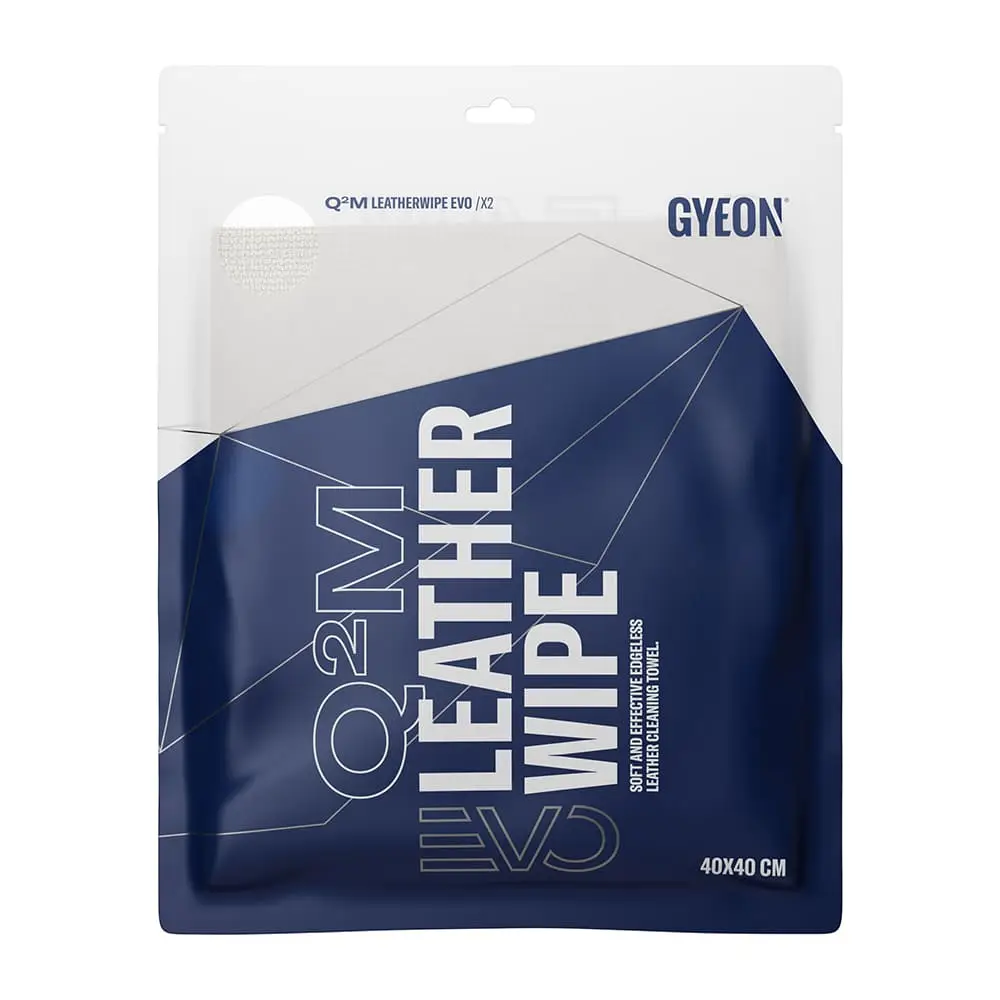 GYEON QM LeatherWipe EVO Deri Aksamlara Özel Temizleme Bezi 2'li Paket - 40x40 cm