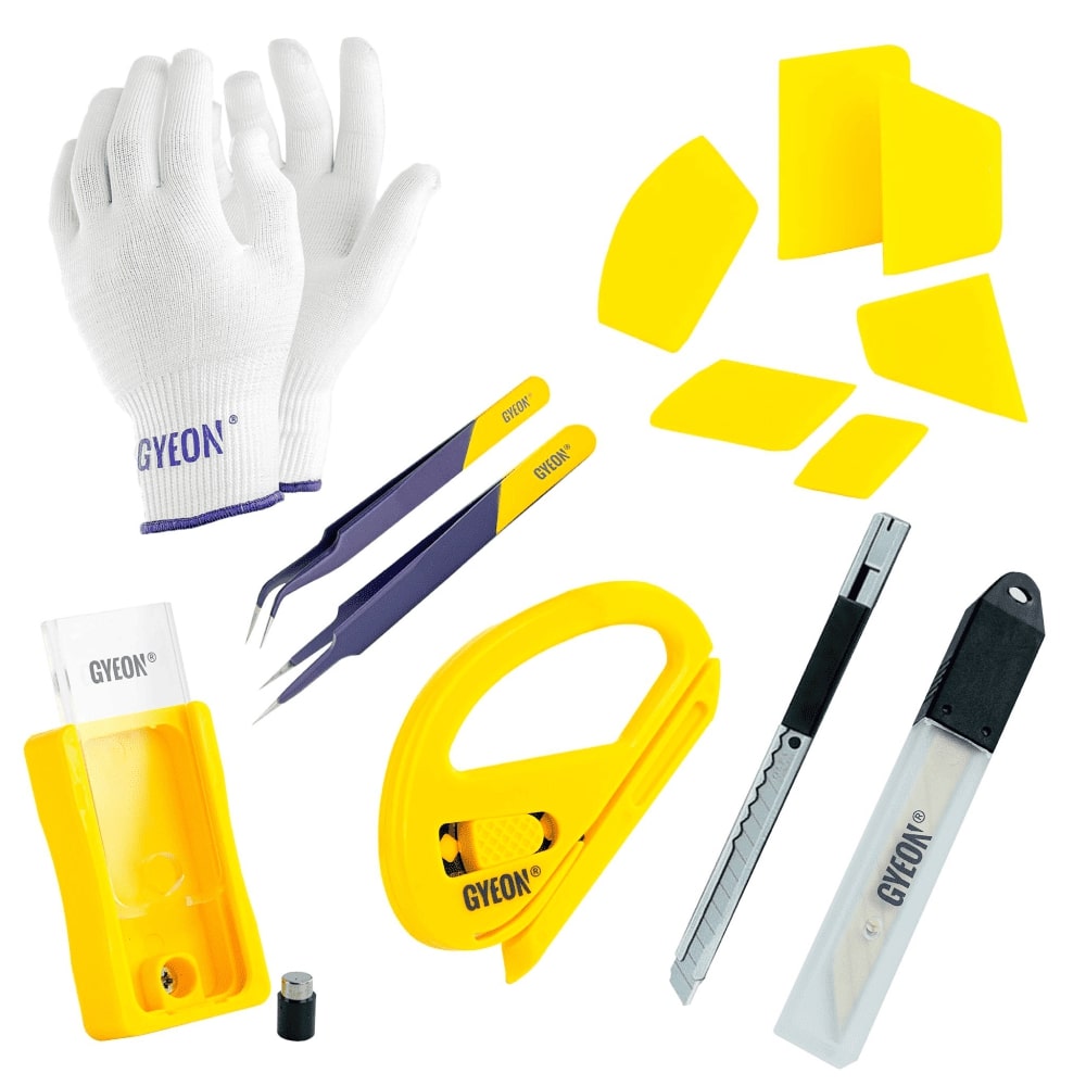 GYEON QM PPF Installer Kit PPF Folyo Cam Filmi Uygulama Aparat Seti - 14 Parça