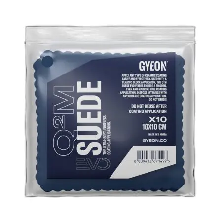GYEON QM Suede EVO Seramik Uygulamaları İçin Süet Silme Bezi 1010cm - 10 lu Paket