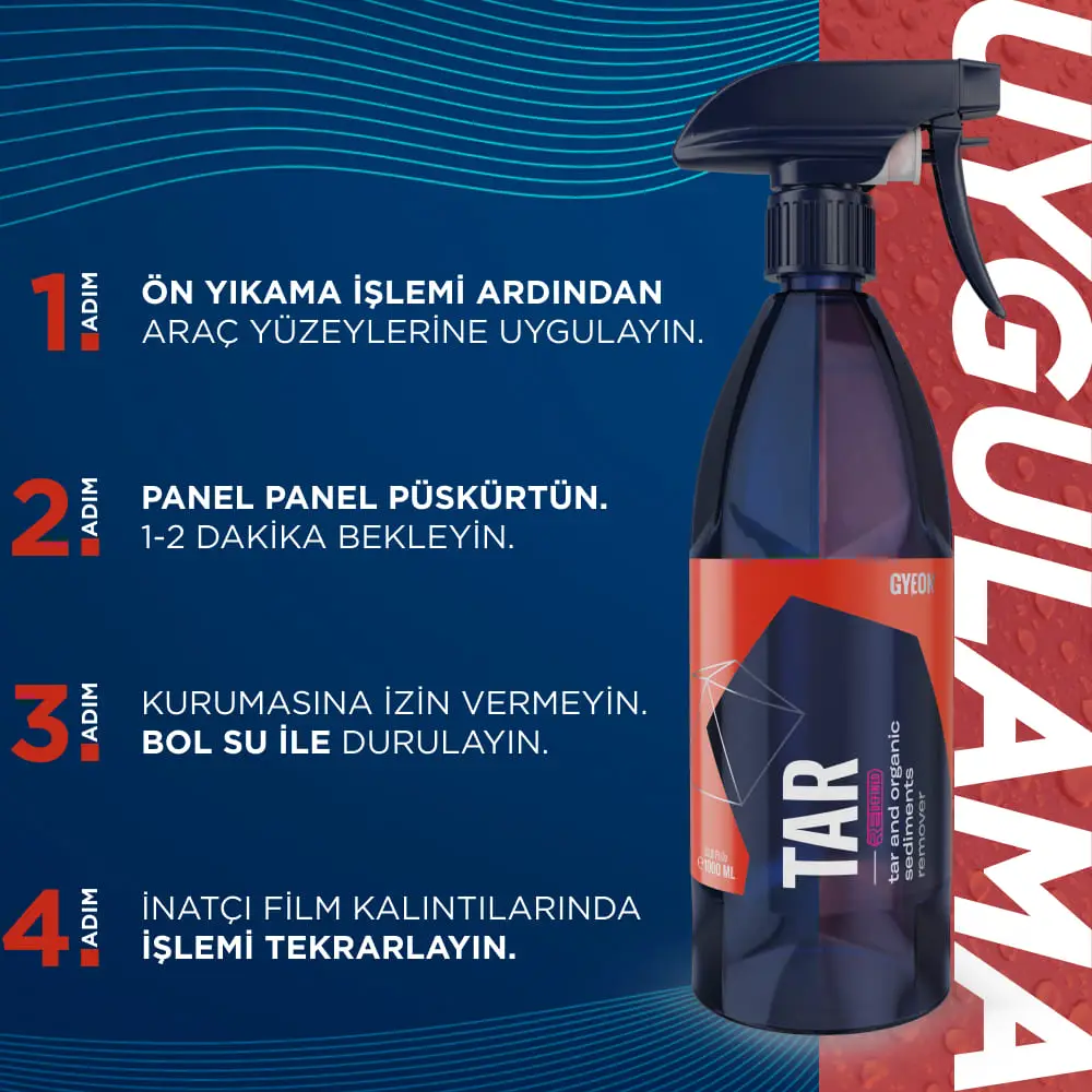 GYEON QM Tar REDEFINED Zift Katran Reçine Temizleyici Ve Yapışkan Sökücü - 4000 ml - Image 3