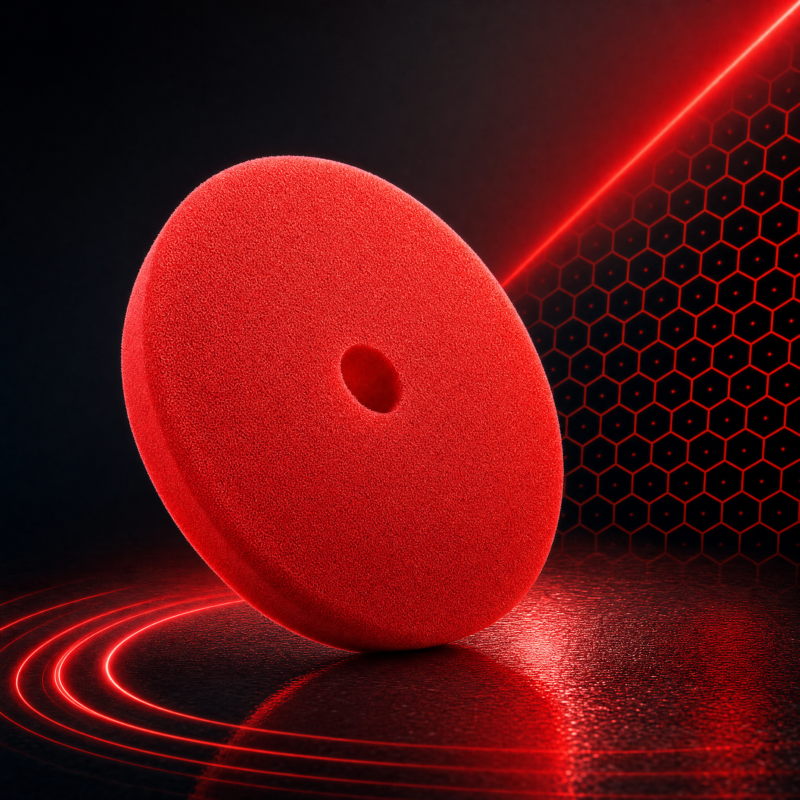 MG PADS Orbital Ara Kesim İnce Pasta Süngeri (Kırmızı)