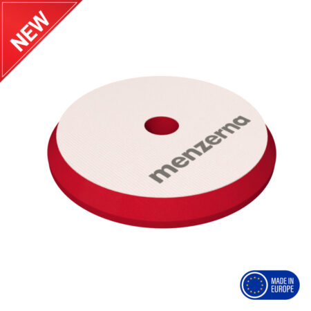 MENZERNA Rotary ve Orbital Uyumlu Kalın Pasta Süngeri 130/150mm - Kırmızı | Çizik Giderici Ped