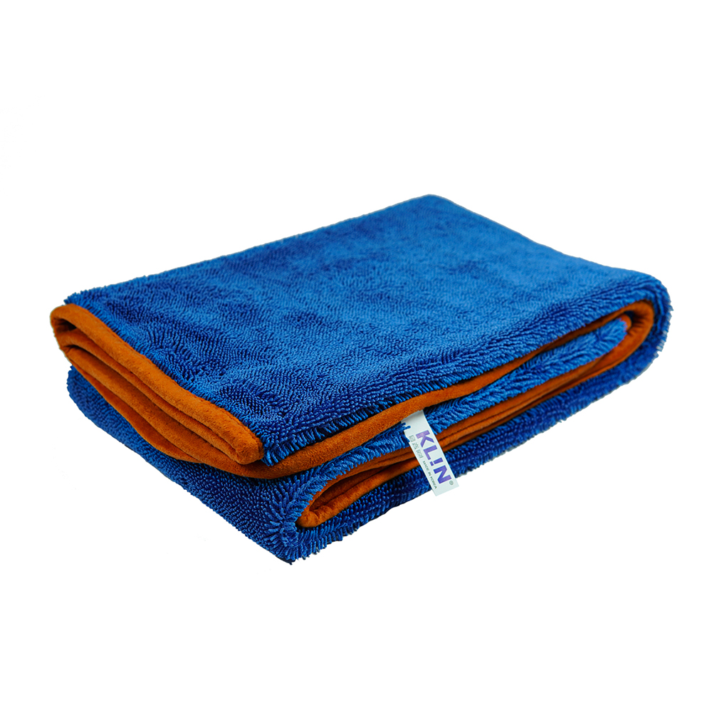 KLIN Drying Zero HD Mikrofiber Kurulama Havlusu 800 GSM (Mavi) – 90×70 cm