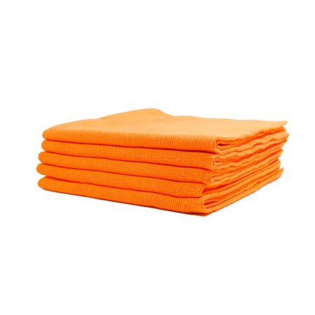 KLIN Zero Finish HD Mikrofiber Lazer Kesim Çok Amaçlı Silme Bez 5'li Paket (Turuncu) - 40x40cm