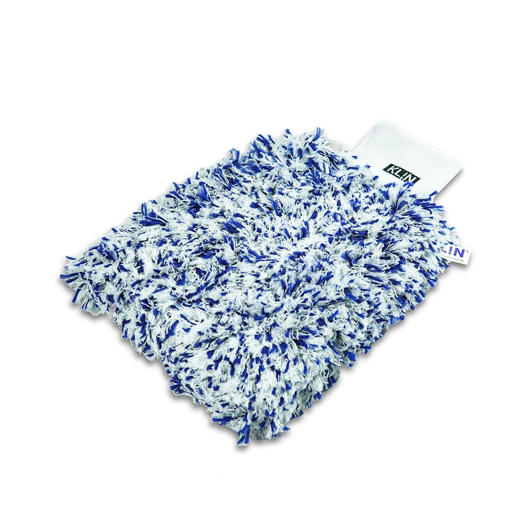 KLIN Wash Mitt Mikrofiber Araç Yıkama Eldiveni (Mavi) – 20×18 cm