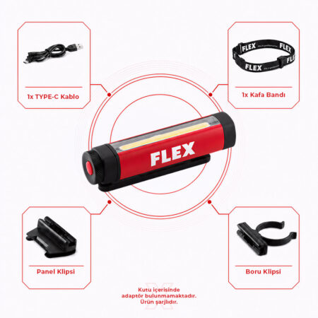 FLEX MWL 150 4V Şarjlı Kafa Feneri | Çok Amaçlı LED Işık | PXE80 Uyumlu Detailing Kontrol Lambası