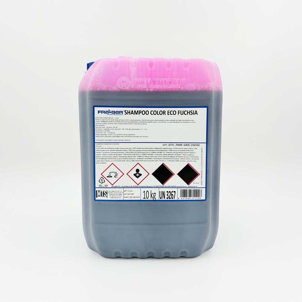 FRA-BER Shampoo Color Eco Fuşya Renkli, Cilalı Ön Yıkama Şampuanı (1:80 Konsantre)