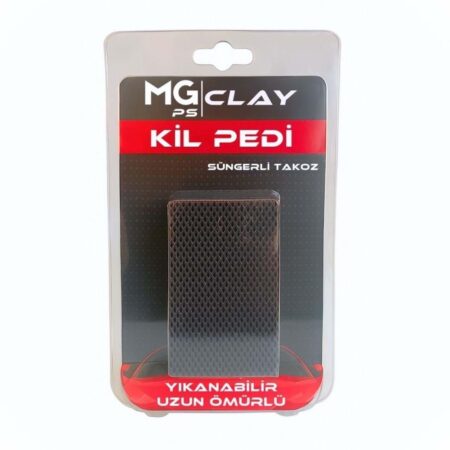 MG PS Süngerli  Kil Bloğu 10×6 cm (Siyah) – Clay Pad Sponge Block